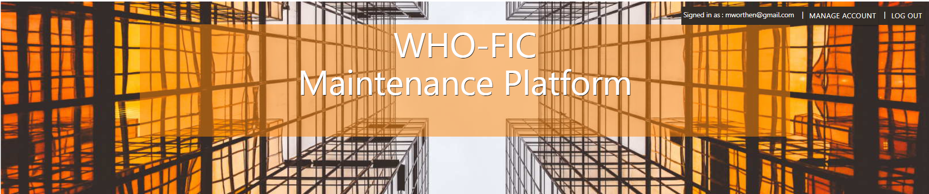 WHO-FIC Maintenance Platform